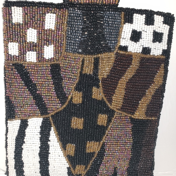 Vintage hand beaded bag - Picture 4 of 6